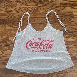 Coca Cola Light Gray Tank with Red Logo